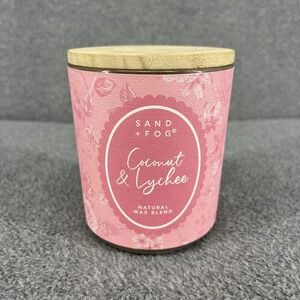 Sand + Fog Candle scented Coconut & Lychee Natural Wax blend 10 oz